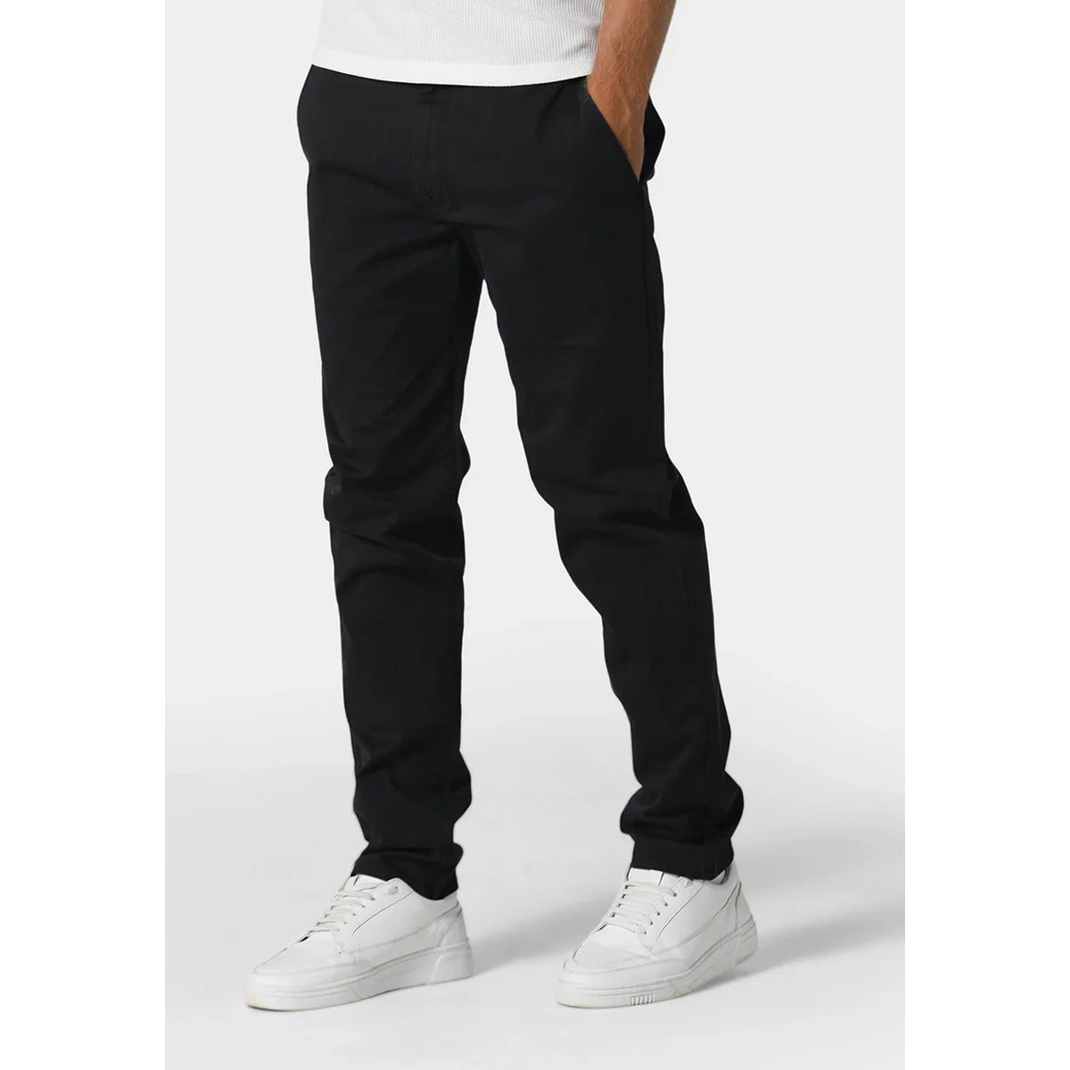 883 POLICE SARABIA BLACK CHINO PANTS