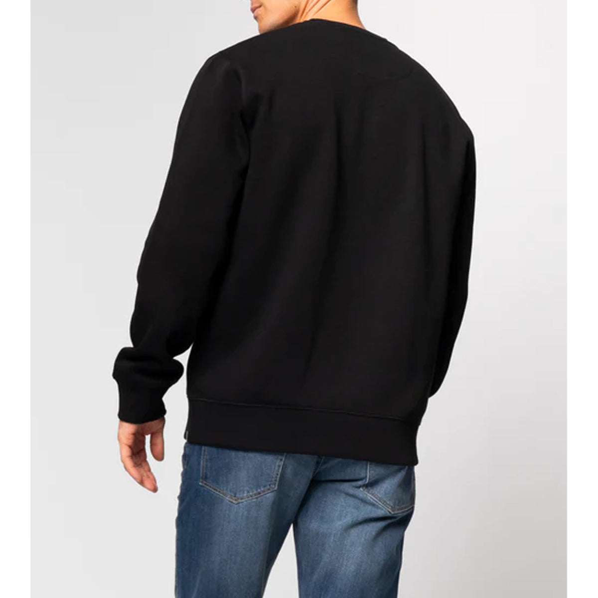 VALERE SCINTILLA DIAMANTE BLACK CREW SWEATSHIRT