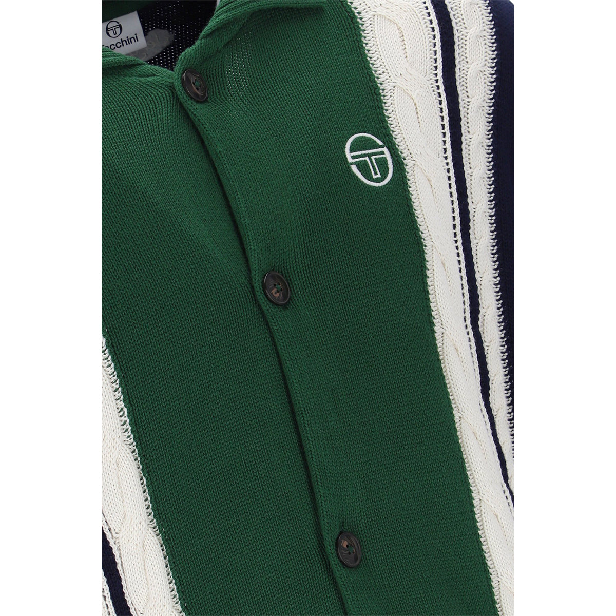 SERGIO TACCHINI BRUNI KNIT CARDIGAN NAVY/GREEN