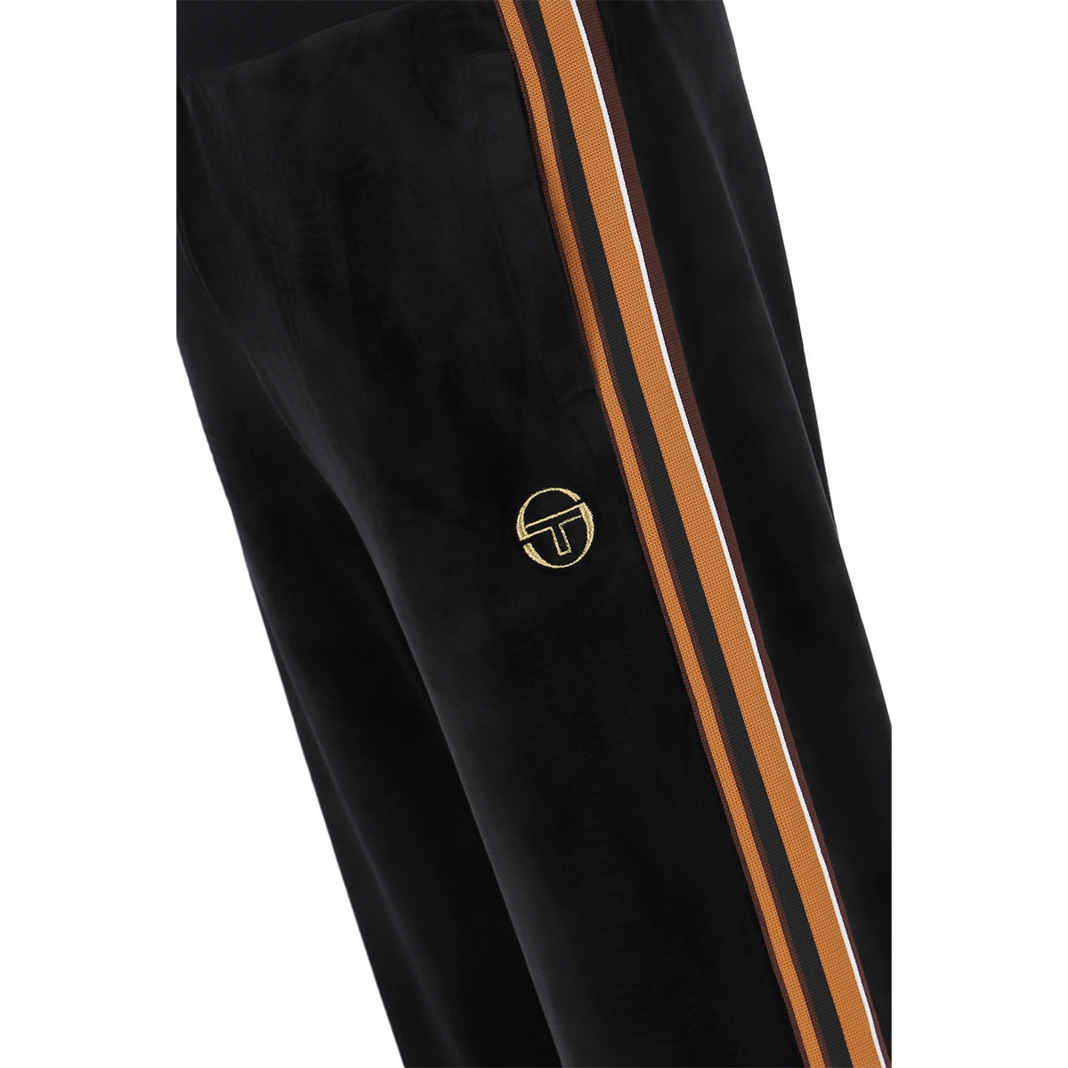 SERGIO TACCHINI GABIANO VELOUR TRACK PANTS BLACK