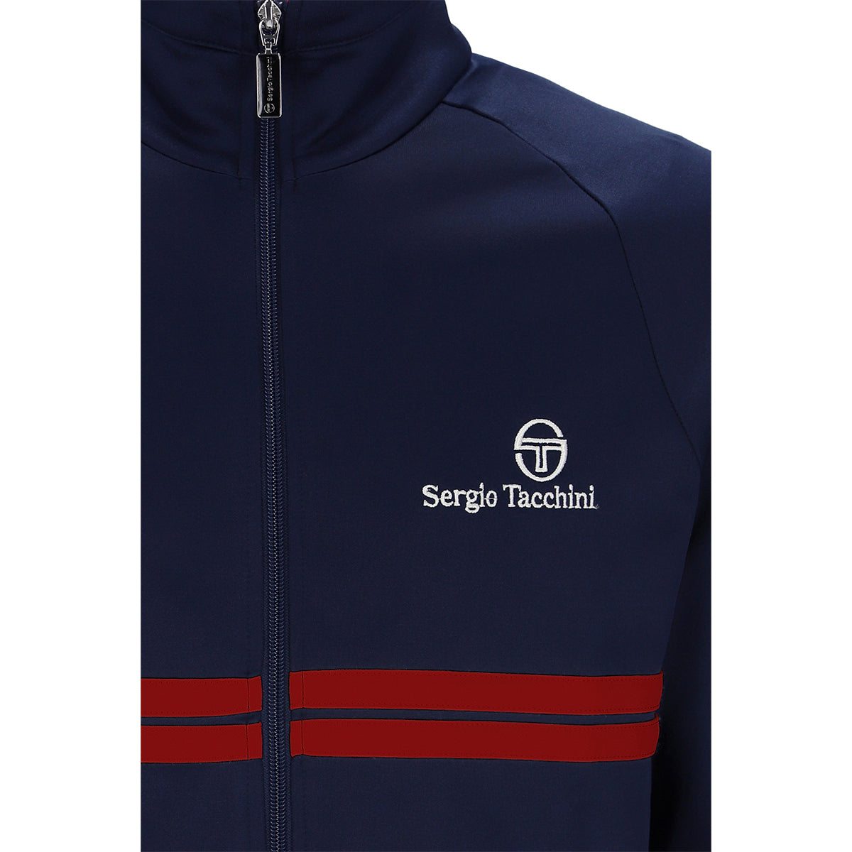 SERGIO TACCHINI NEW DALLAS TRACK TOP NAVY/WHITE/RED