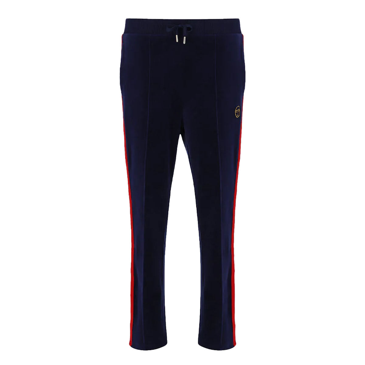 Sergio Tacchini Slice Velour Track Pant Bottoms Maritime Blue/Gold