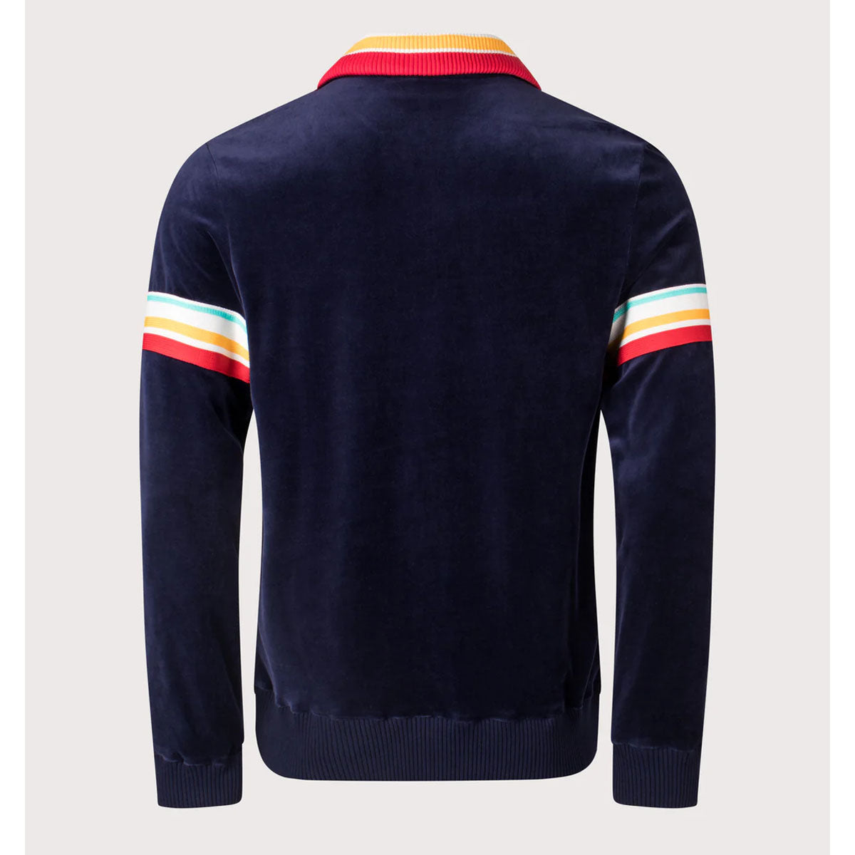 Sergio Tacchini Slice Velour Zip Up Track Top Maritime Blue/Gold