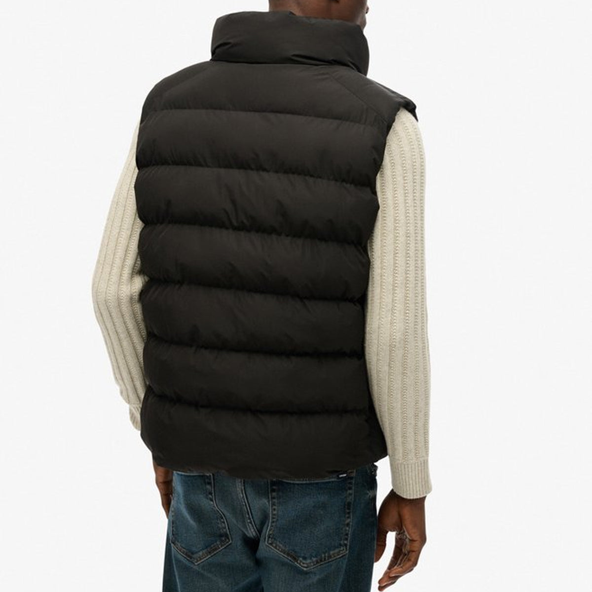 SUPERDRY SPORTS PUFFER BLACK GILET
