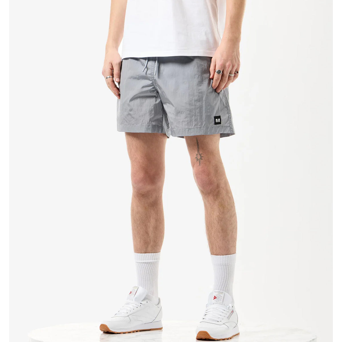 WEEKEND OFFENDER STACKS SMOKEY GREY SWIM SHORTS