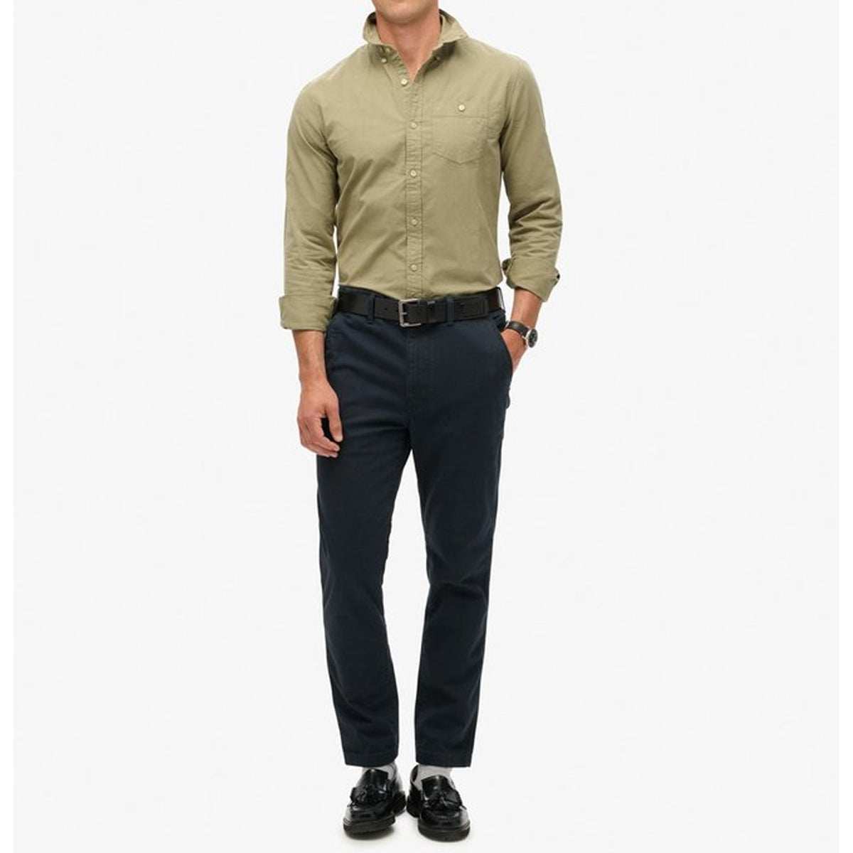 Superdry International Chino Trousers Eclipse Navy 98T