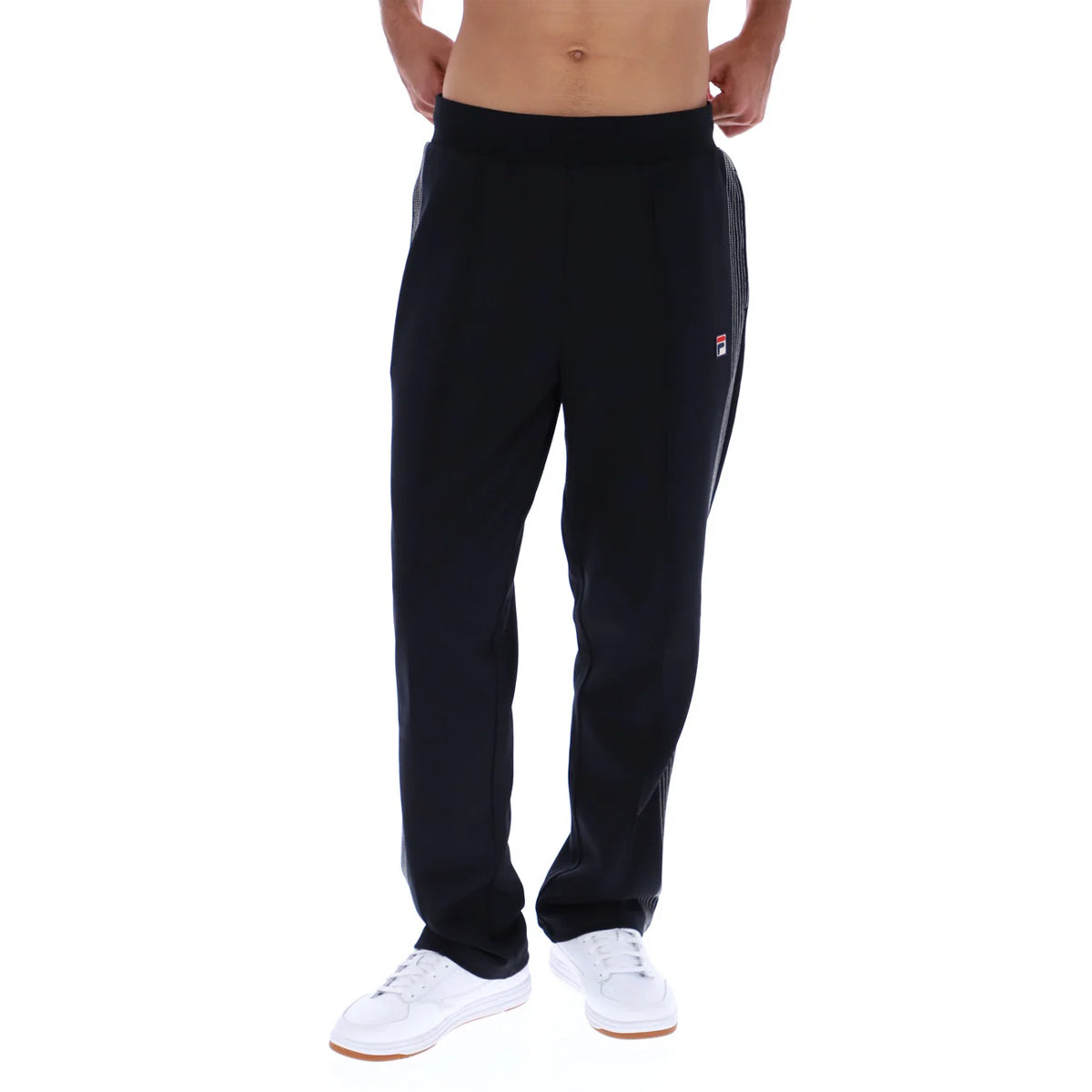 FILA TAVIS CONTRAST STITCH STRAIGHT LEG JOGGER BLACK/CREAM
