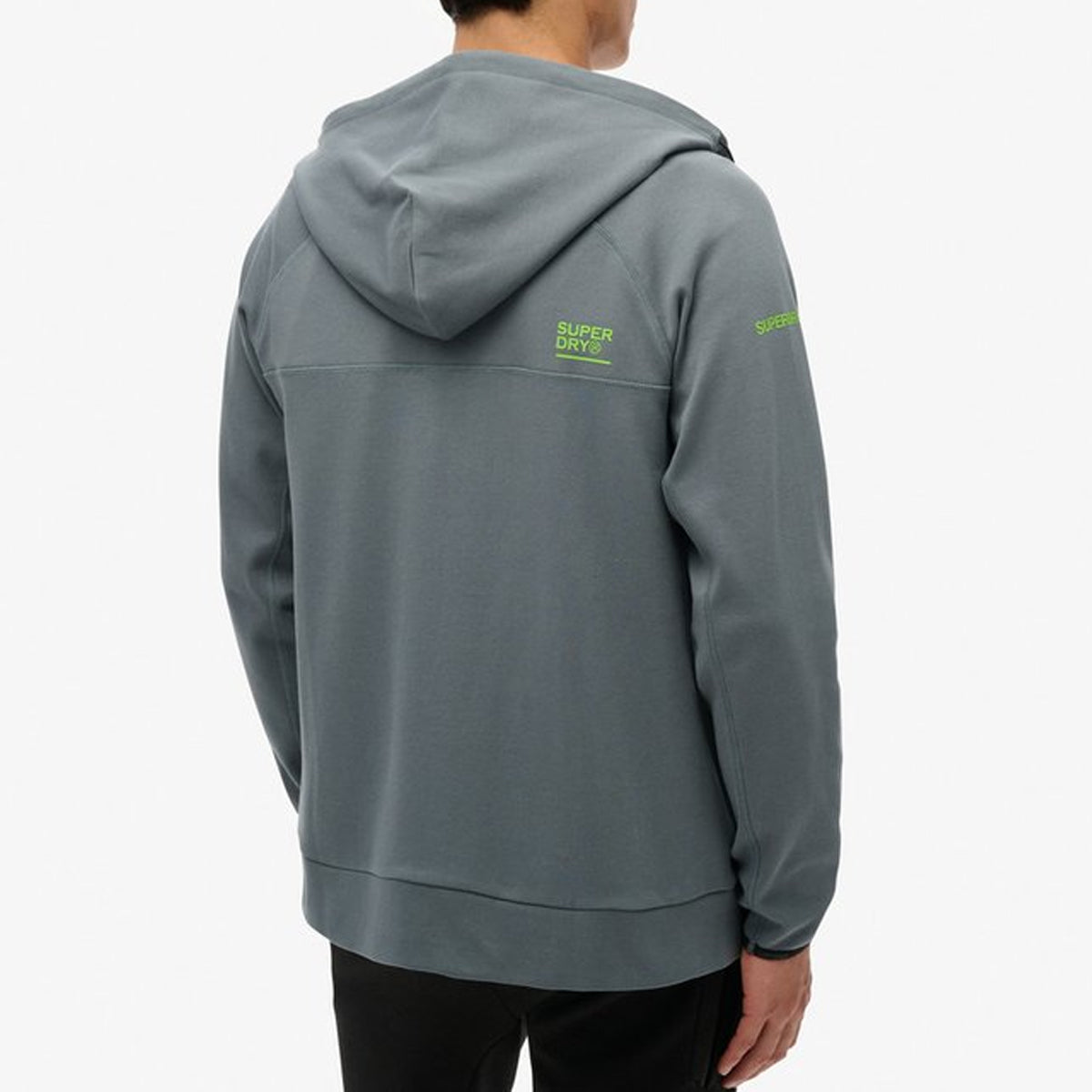 SUPERDRY TECH LOGO LOOSE ZIPHOOD STORM BLUE