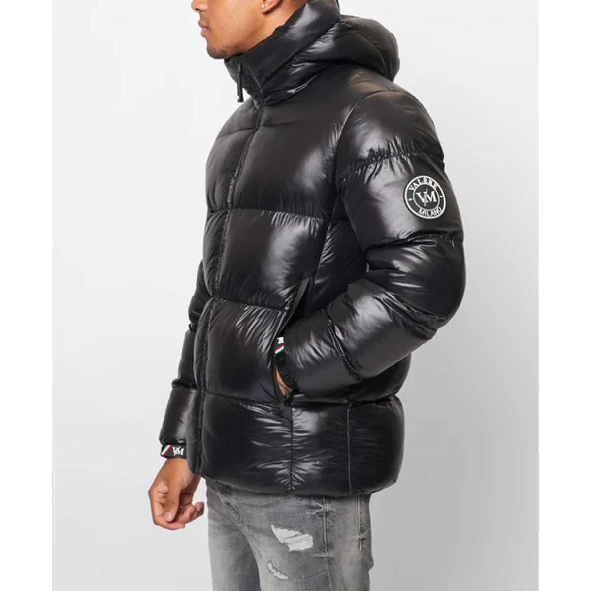 VALERE TOMEO SHINY BLACK PUFFA