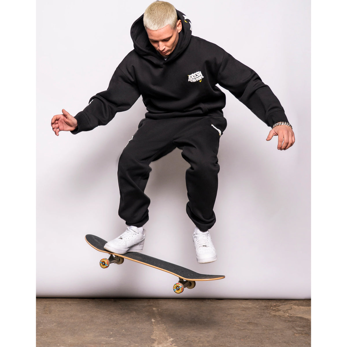 FRESH FLAVOURS BLACK HOODIE