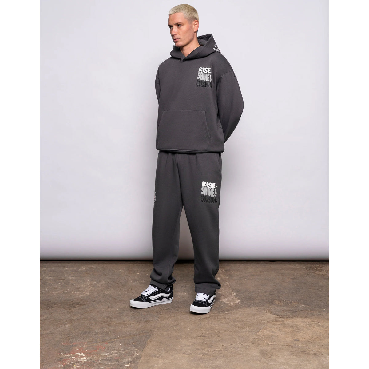 FRESH FLAVOURS RISE CHARCOAL HOODIE