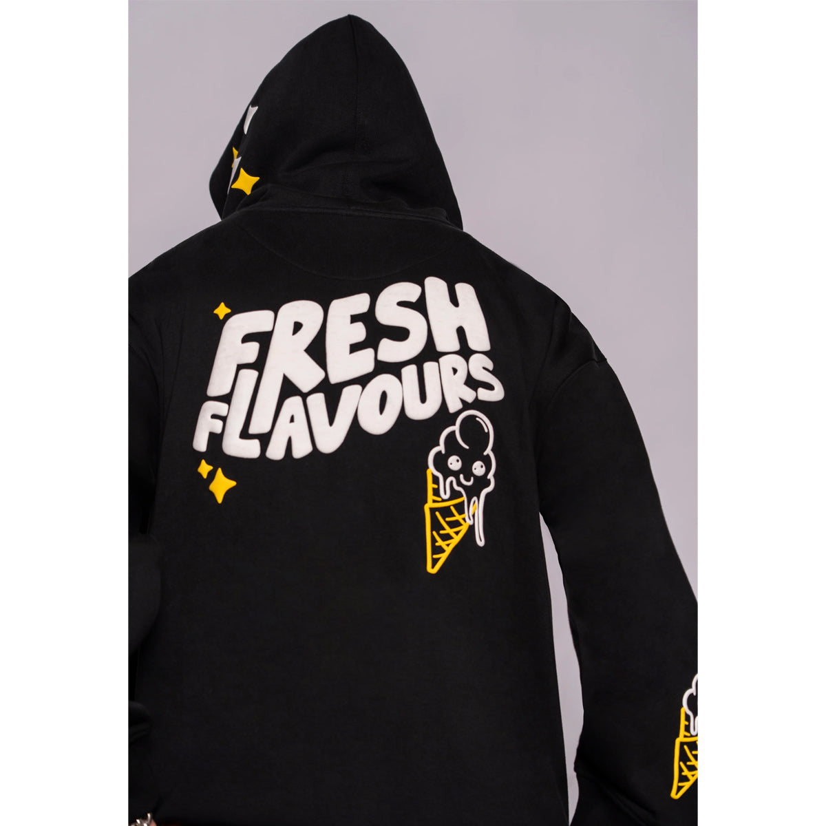 FRESH FLAVOURS BLACK HOODIE