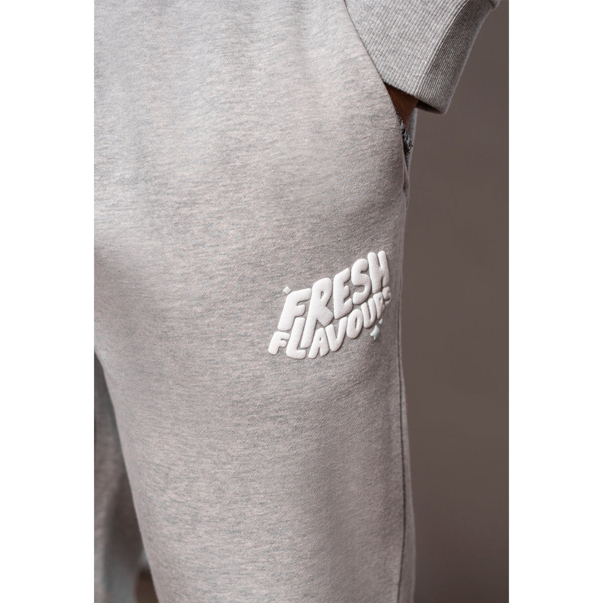 FRESH FLAVOURS GREY MARL JOGGERS