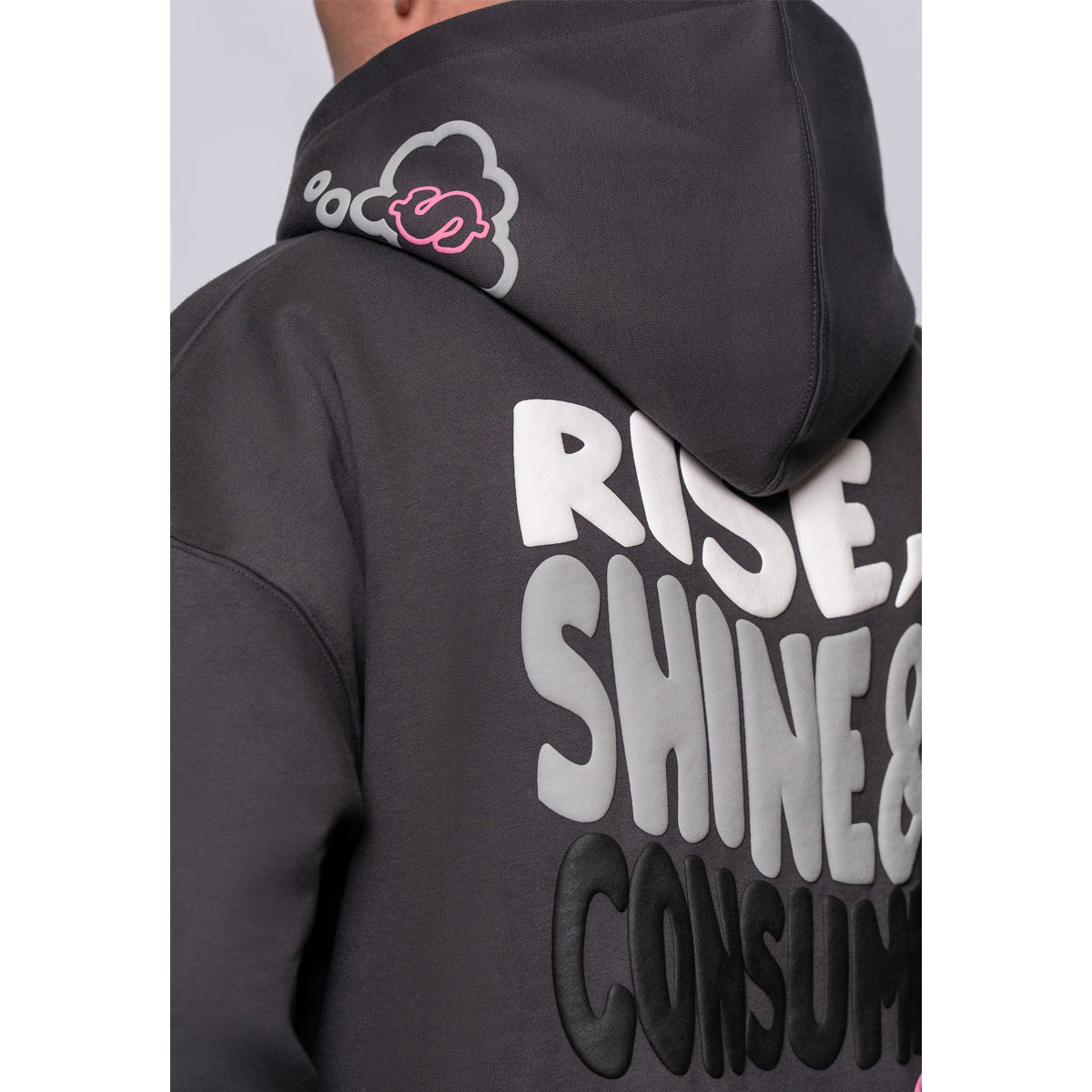 FRESH FLAVOURS RISE CHARCOAL HOODIE