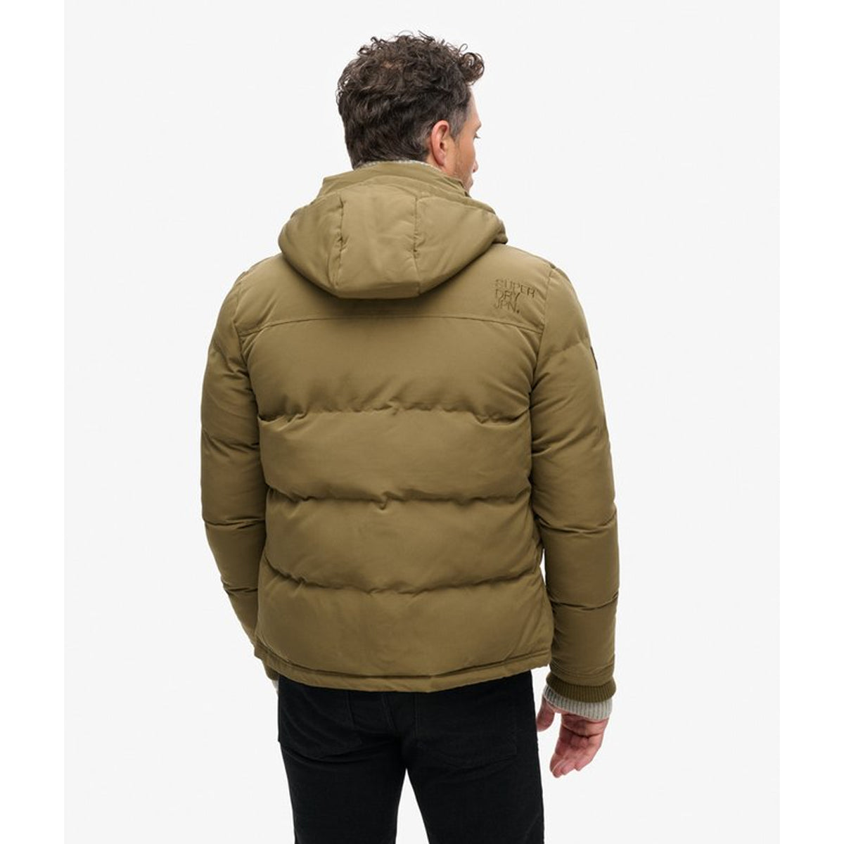 EVEREST SHORT HOODED PUFFER KHAKI 03O