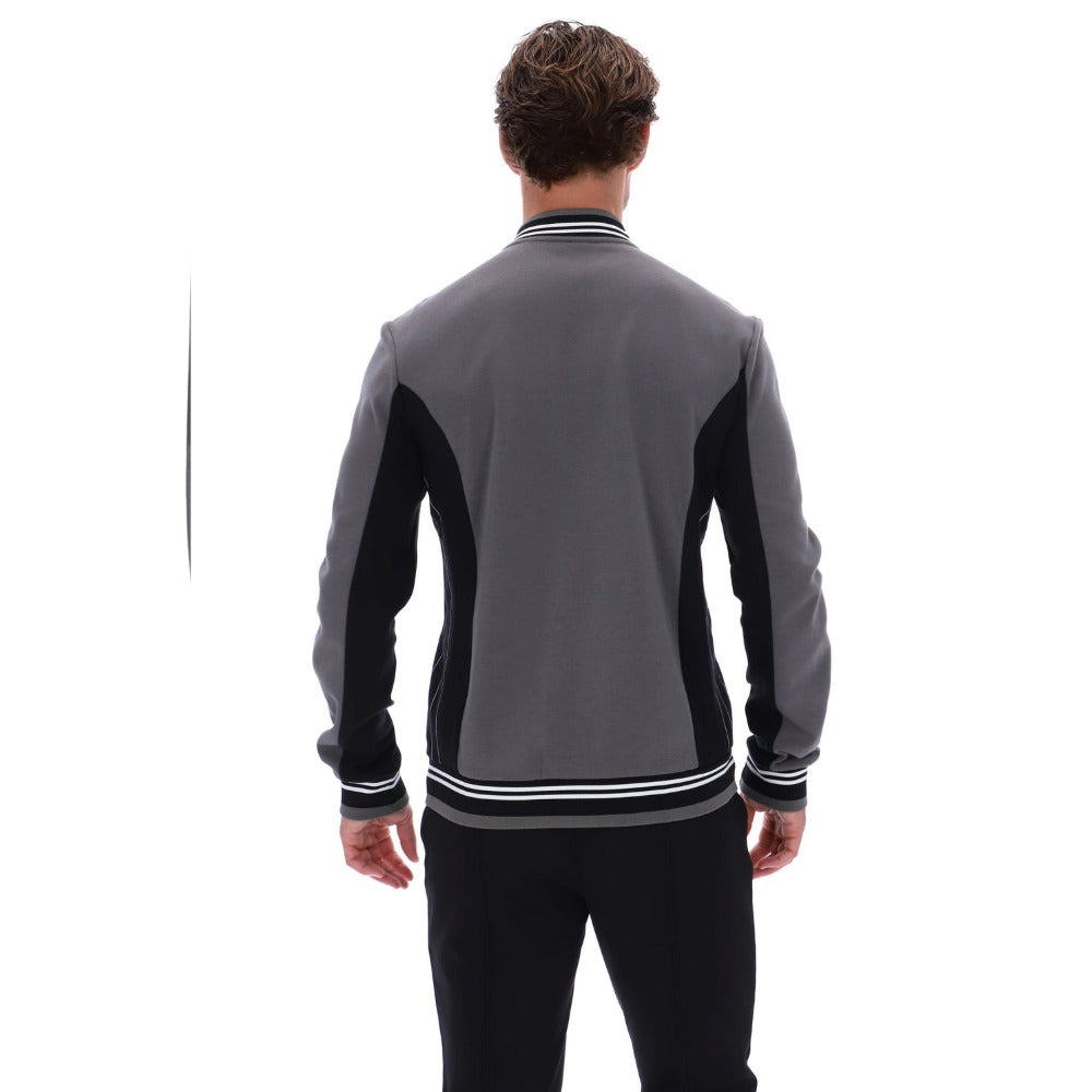 FILA SETTANTA BASEBALL TRACK JACKET GUNMETAL/BLACK/WHITE