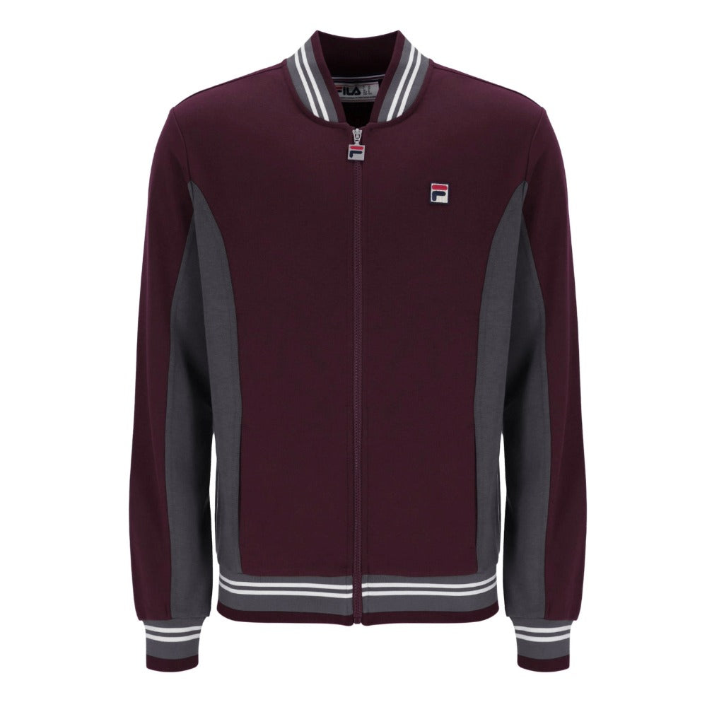 FILA SETTANTA BASEBALL TRACK JACKET FUDGE/GUNMETAL//WHITE