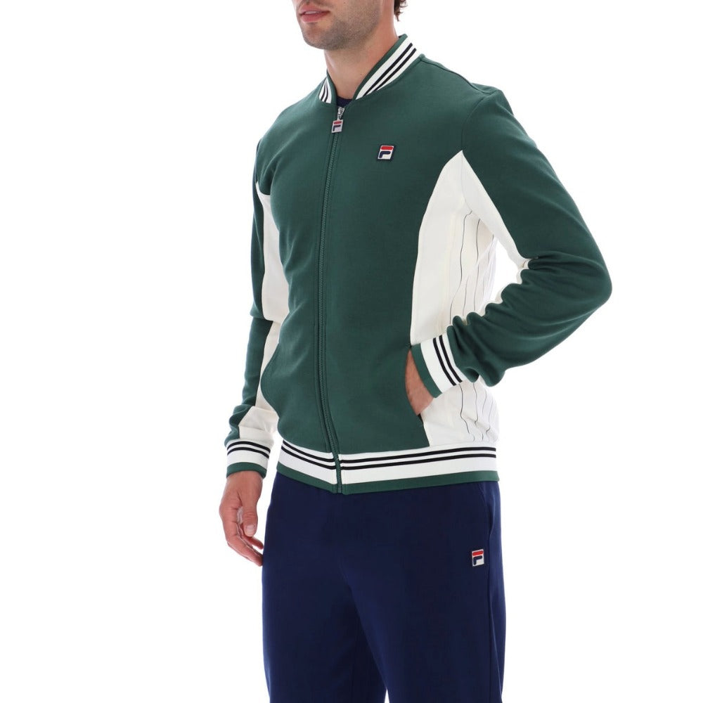 FILA SETTANTA BASEBALL TRACK JACKET PINE NEEDLE/GARDENIA/BLACK