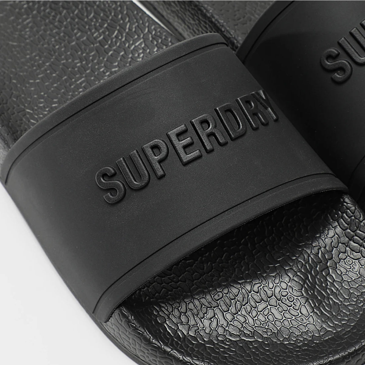 SUPERDRY PREMIUM GRAPHIC POOL SLIDE BLACK 02A MF310292A