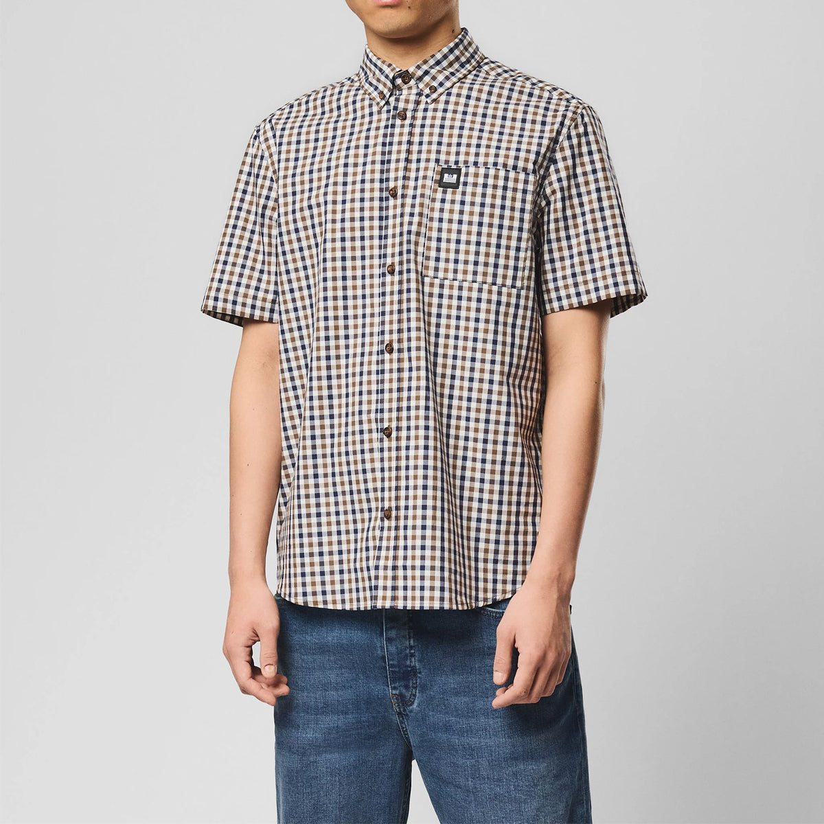 WEEKEND OFFENDER JOYCE MID HOUSE CHECK S/S SHIRT