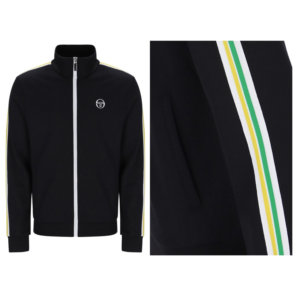 SERGIO TACCHINI FRANCO TRACK TOP BLACK/WHITE