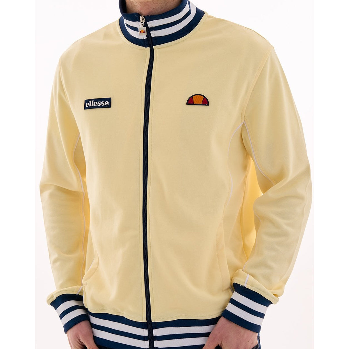 ELLESE MILAN TRACK JACKET LIGHT YELLOW/NAVY