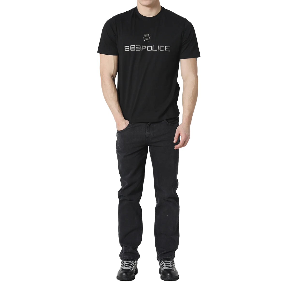 883 POLICE KILDONAN T-SHIRT BLACK