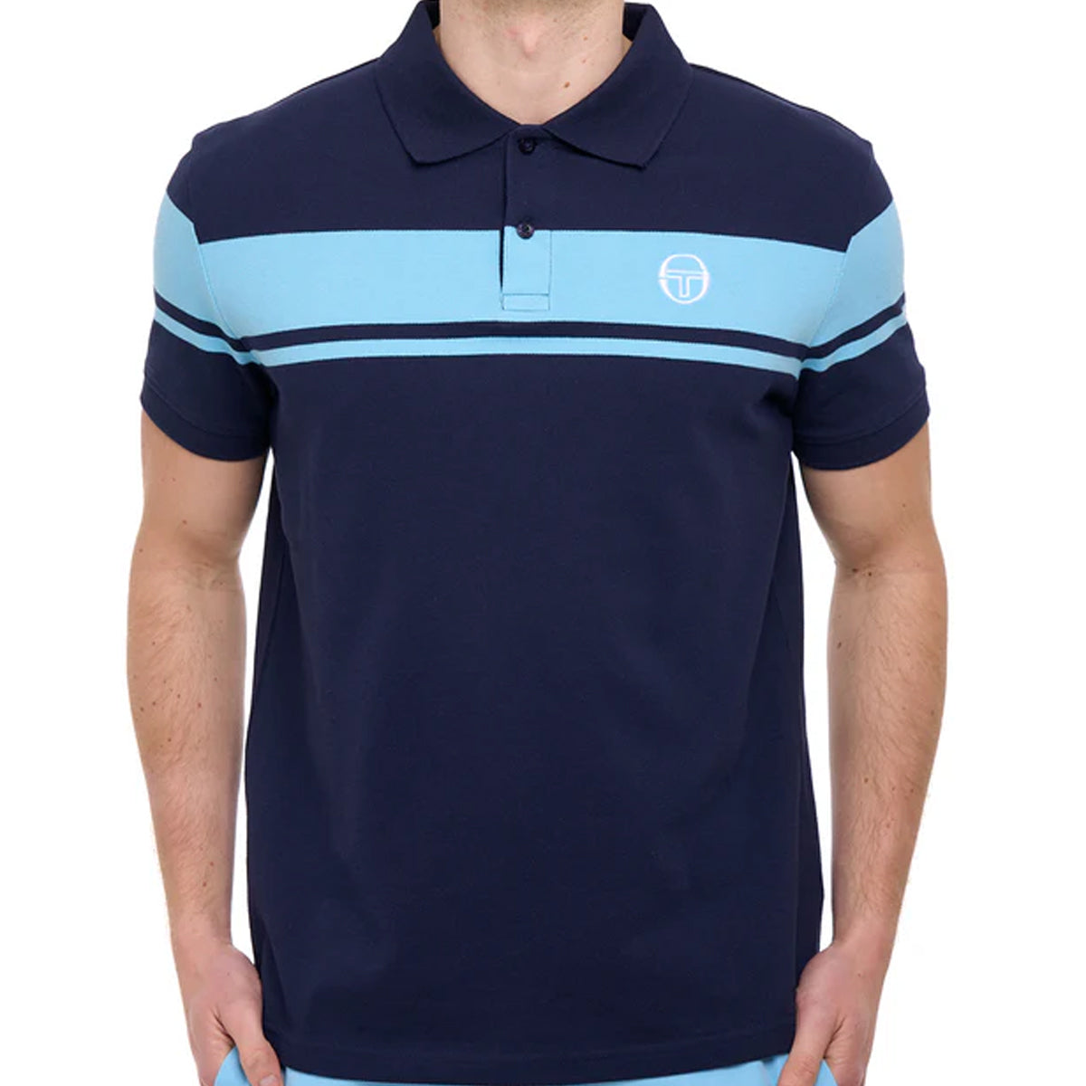 SERGIO TACCHINI YOUNG LINE POLO T-SHIRT MARITIME BLUE/BALTIC SEA