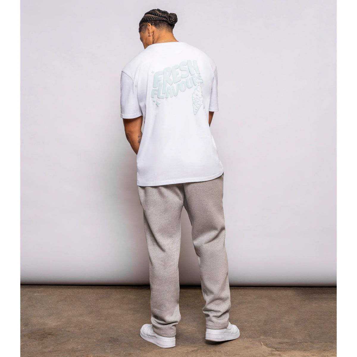 FRESH FLAVOURS CREW NECK WHITE T-SHIRT