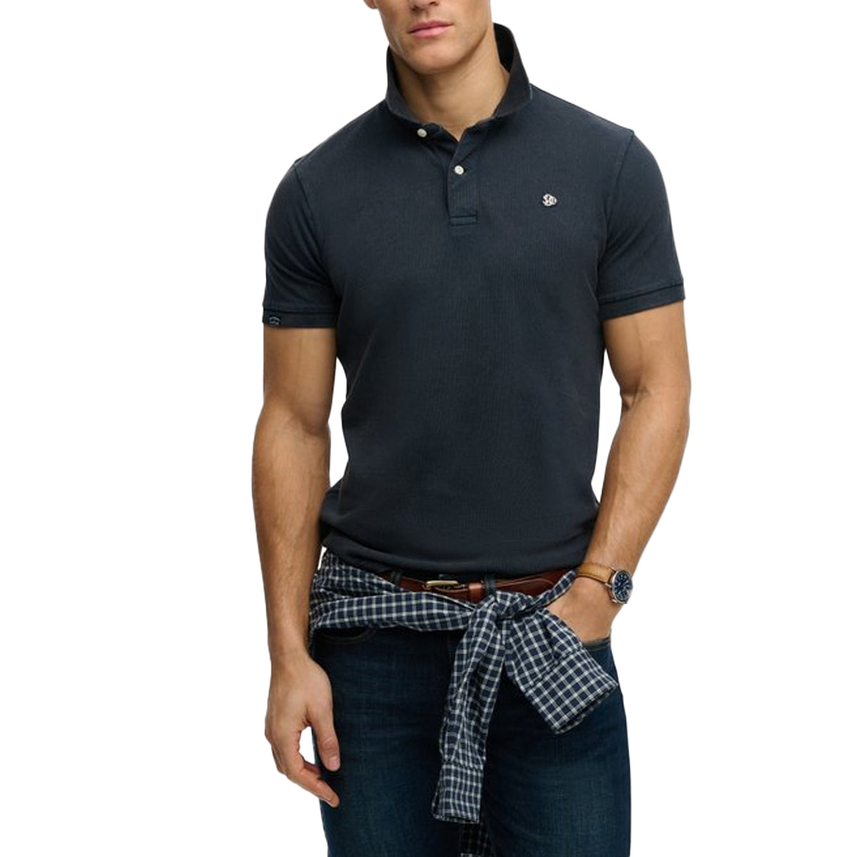 SUPERDRY VINTAGE DESTROY POLO NAVY 98T