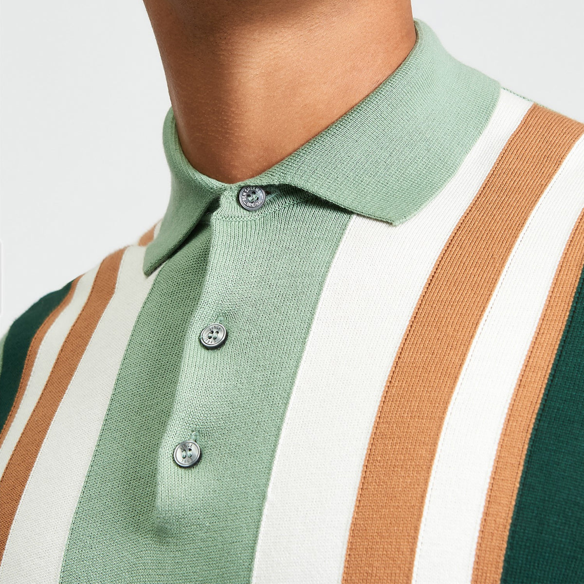 BEN SHERMAN VERTICAL STRIPE POLO SAGE 1013473