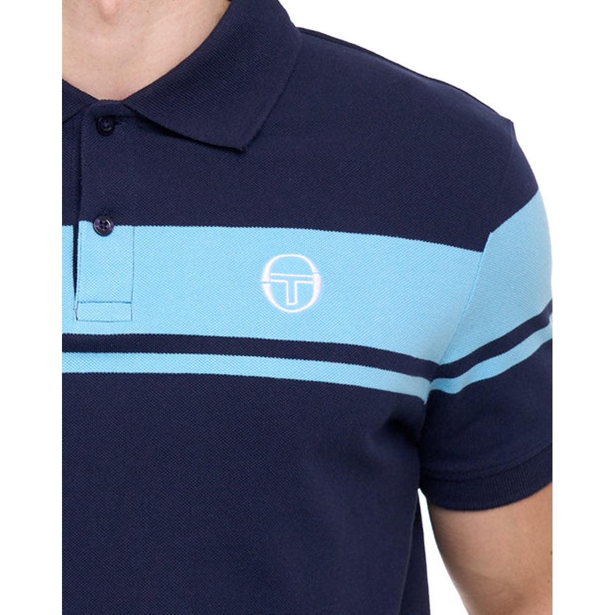 SERGIO TACCHINI YOUNG LINE POLO T-SHIRT MARITIME BLUE/BALTIC SEA