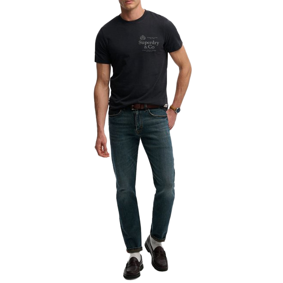 SUPERDRY 1954 COMPANY RELAXED T-SHIRT NAVY 24S