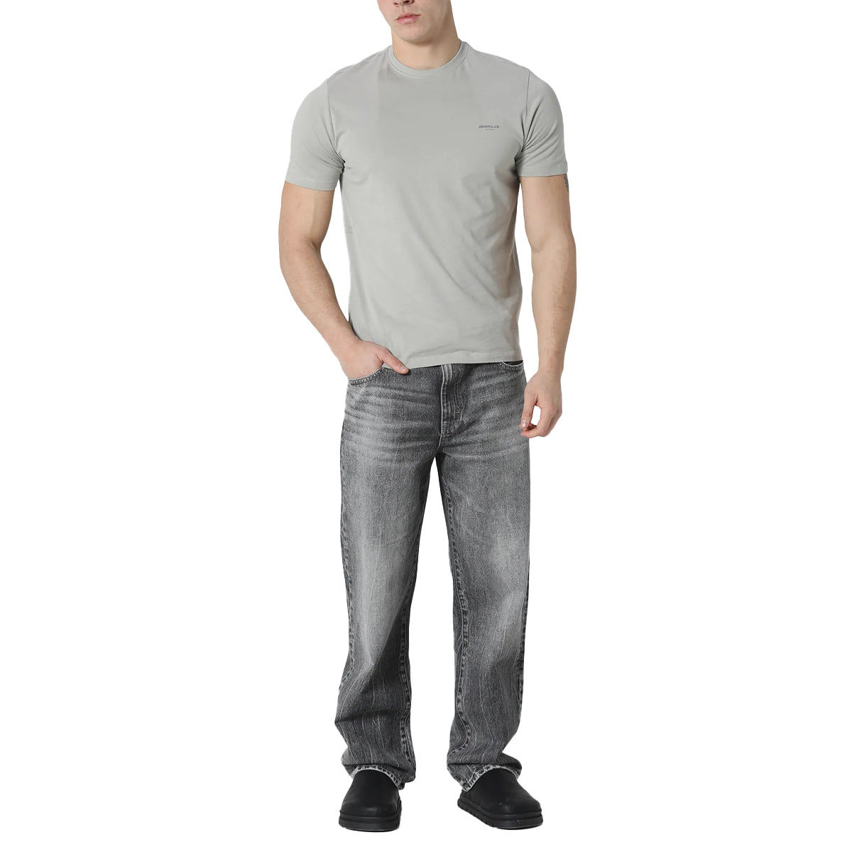 883 POLICE ICAS T-SHIRT COOL GREY