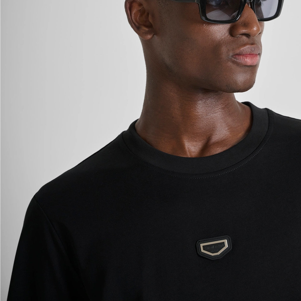 ANTONY MORATO JERSEY BADGE T-SHIRT BLACK MMKS02612