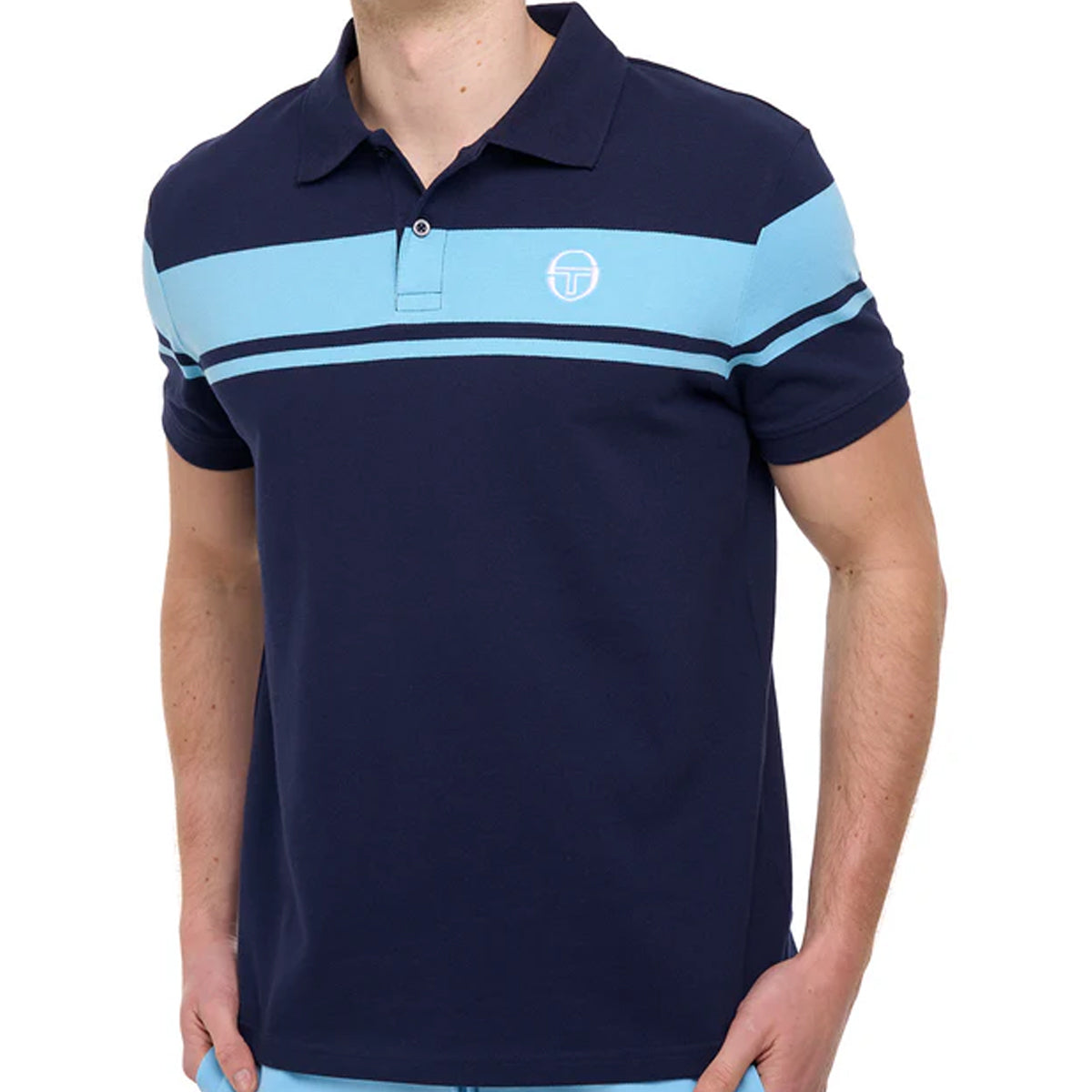 SERGIO TACCHINI YOUNG LINE POLO T-SHIRT MARITIME BLUE/BALTIC SEA