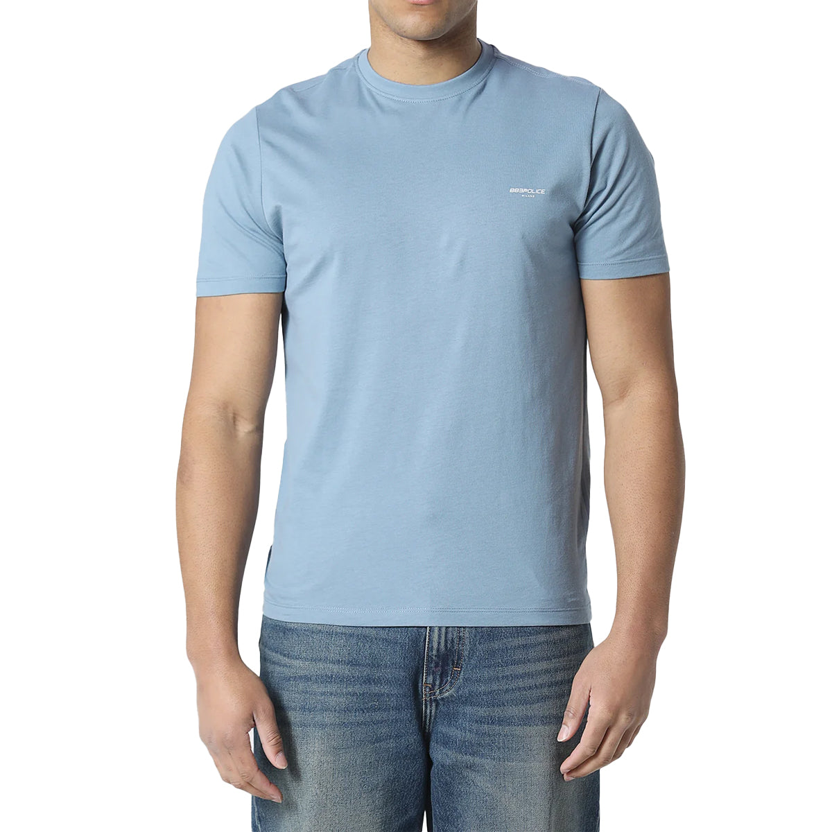 883 POLICE ICAS T-SHIRT SOFT CHAMBRAY