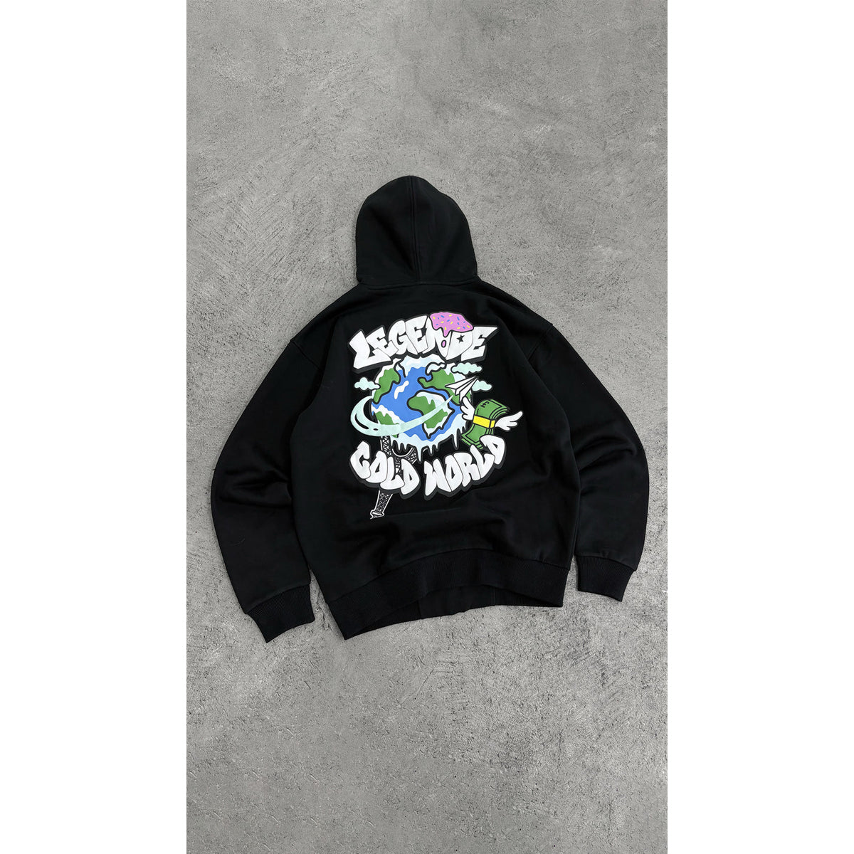 LEGENDE PARIS COLD WORLD HOODY BLACK