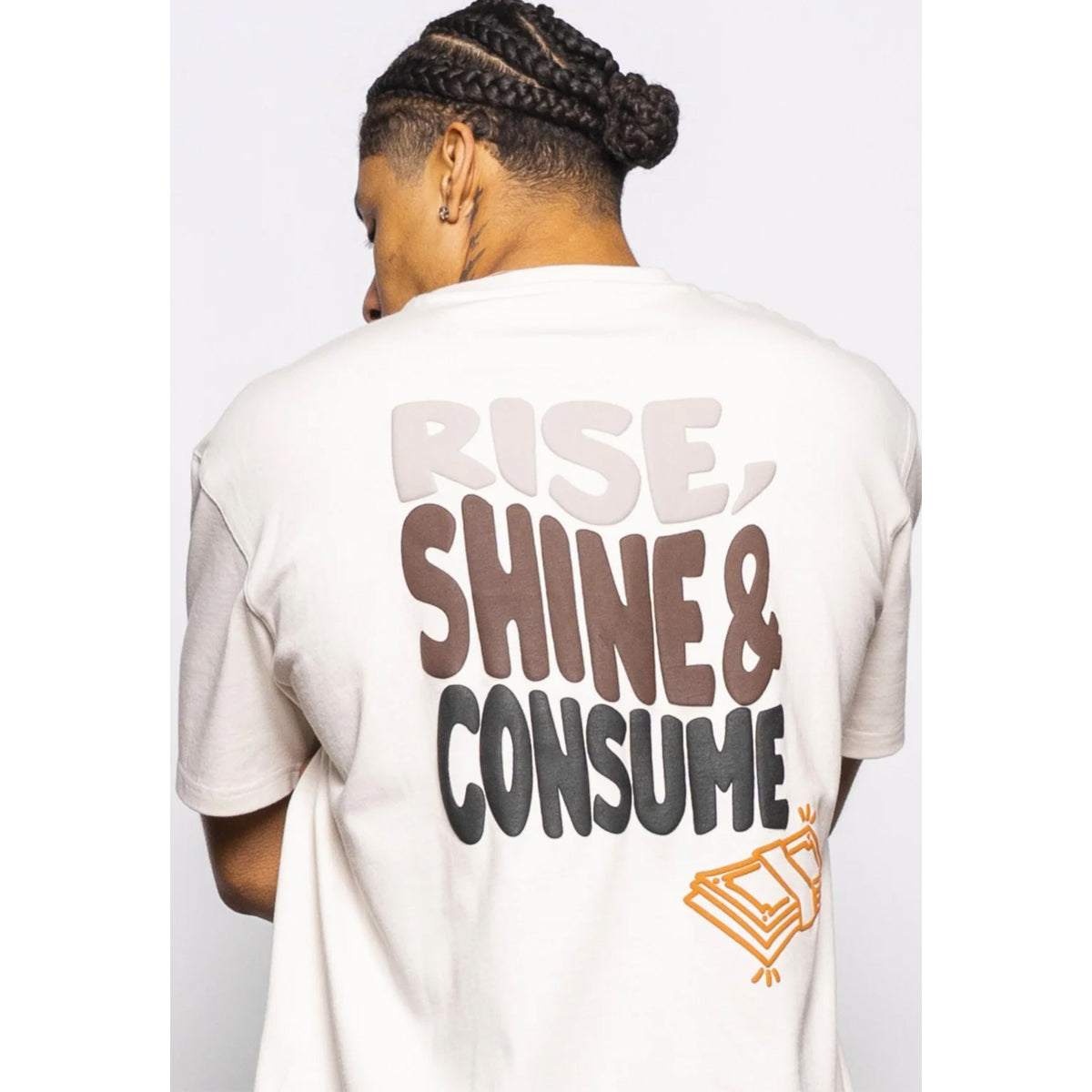 FRESH FLAVOURS CREW NECK RISE WHITE T-SHIRT