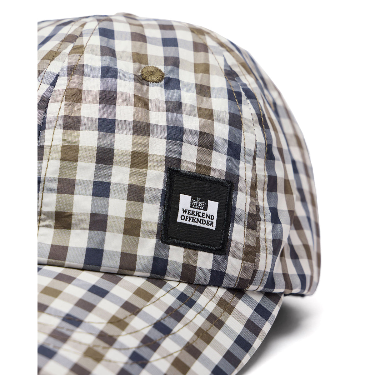 WEEKEND OFFENDER CLAY MID HOUSE CHECK CAP