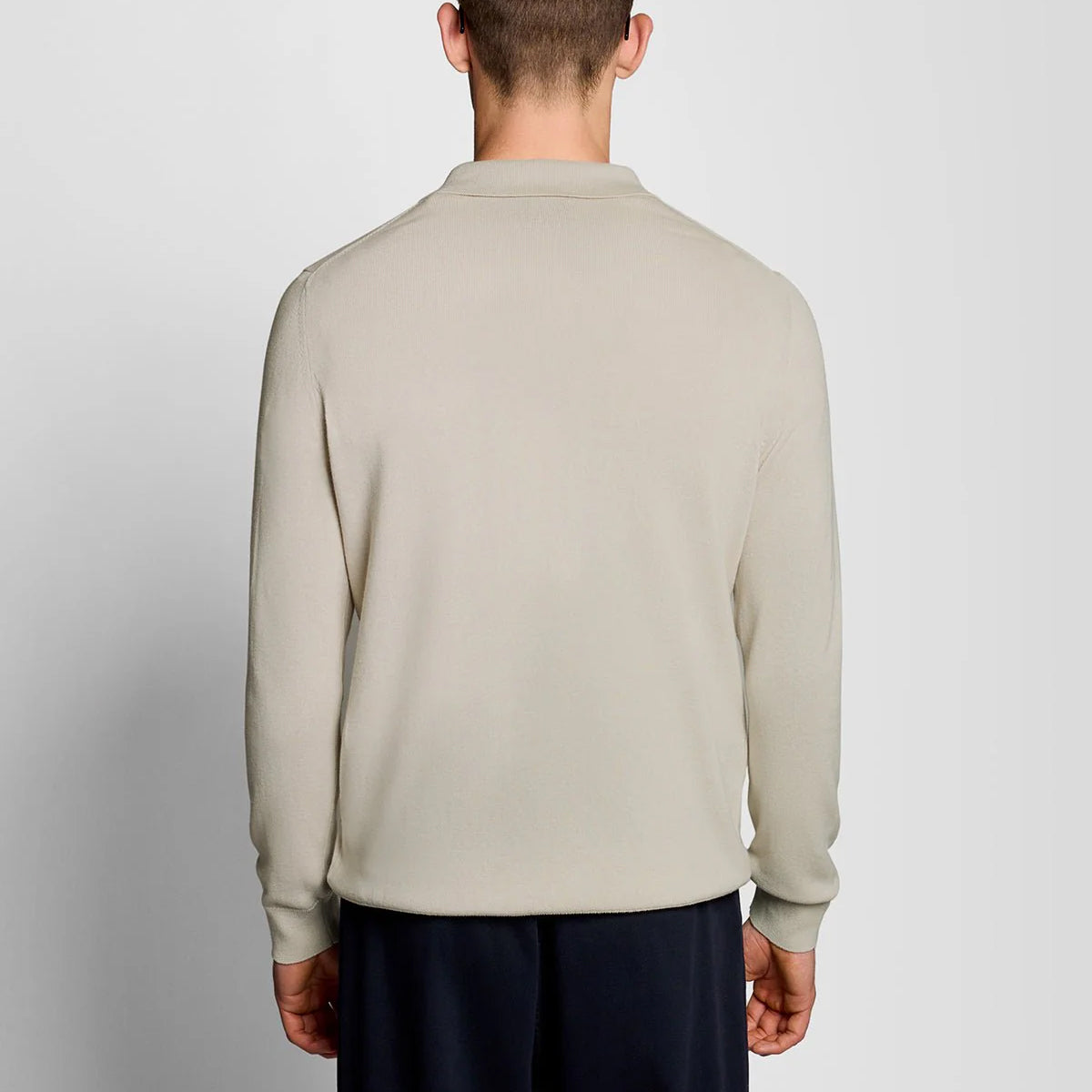 LYLE & SCOTT COTTON KNITTED SHIRT KN2415V COVE