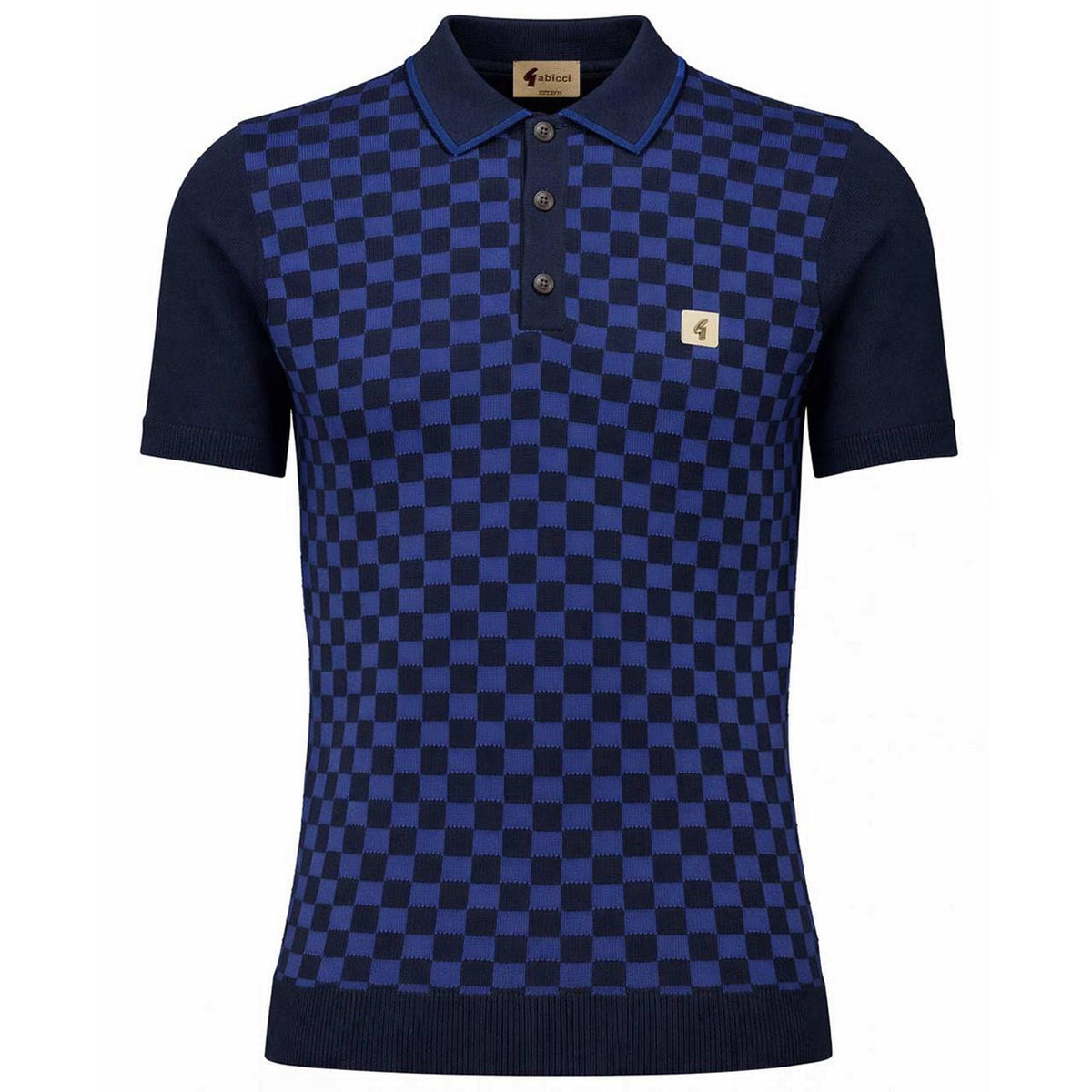 GABICCI DANSON NAVY KNIITED S/S POLO V56GM08