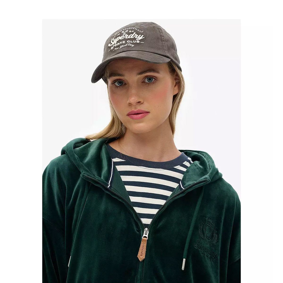 SUPERDRY VINTAGE CLUB BASEBALL CAP VINTAGE BLACK 06A