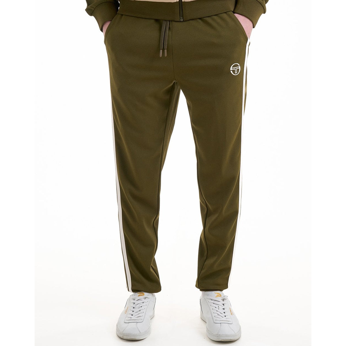 SERGIO TACCHINI GHIBLI TRACK PANT DARK OLIVE/GARDENIA