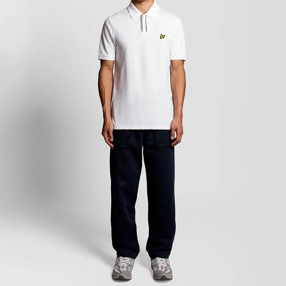 LYLE & SCOTT PLACKET TIPPED POLO SHIRT SP2409V WHITE