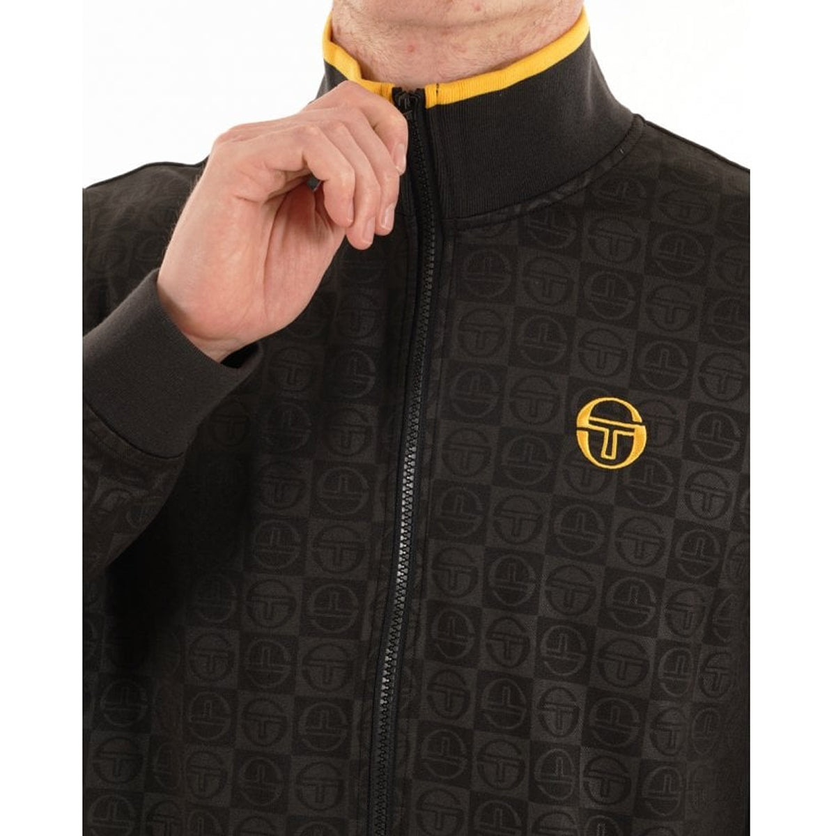 SERGIO TACCHINI SANTORO MONO BLACK TRACK TOP