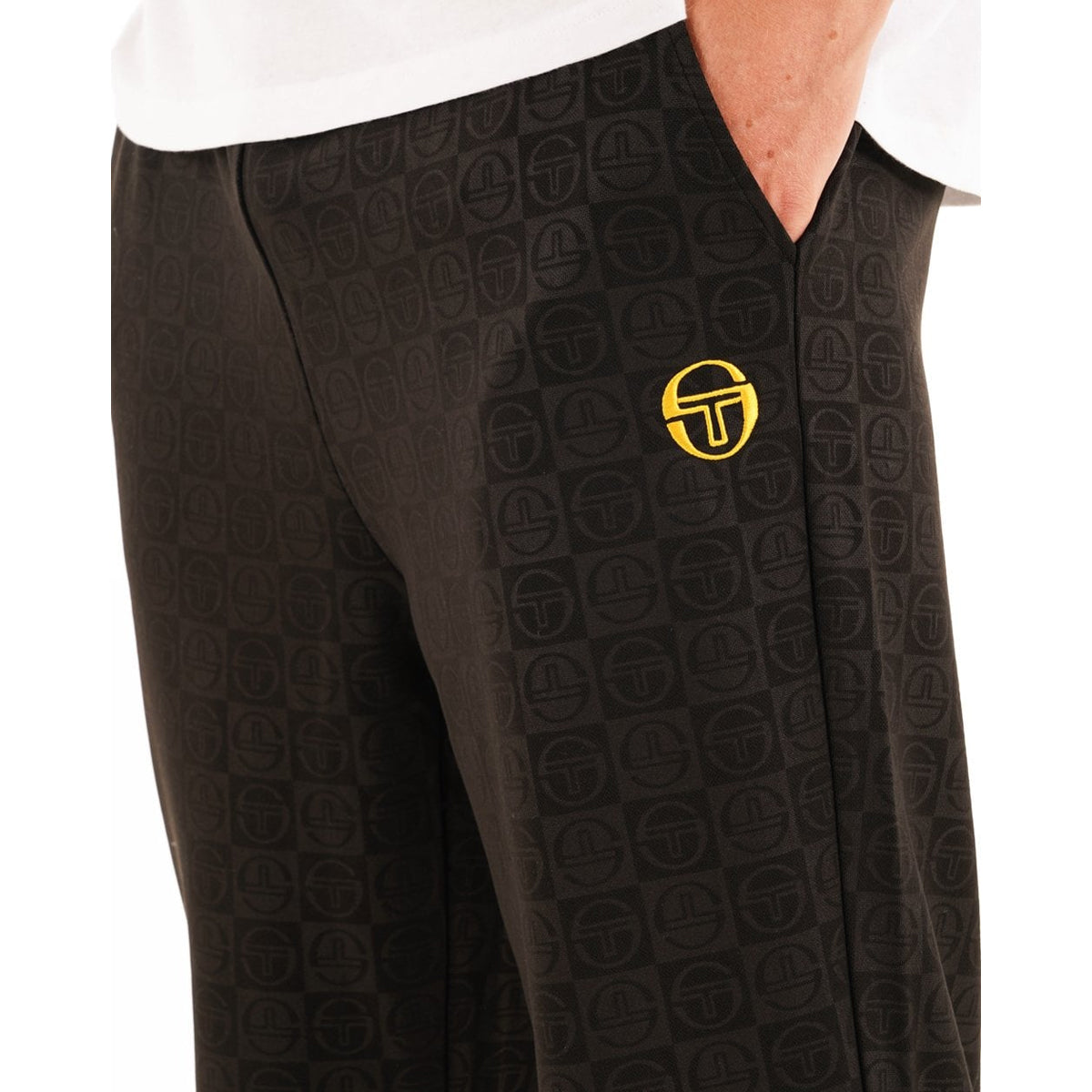 SERGIO TACCHINI SANORO MONO BLACK TRACK PANT