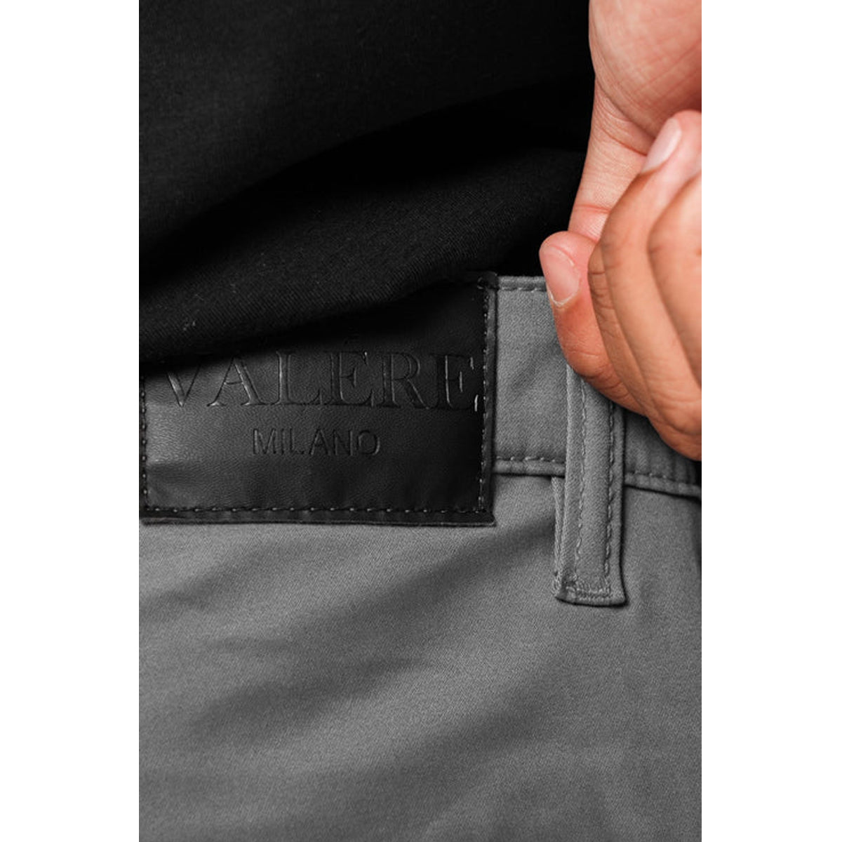 VALERE NUOVO CHARCOAL GREY CARGO BOTTOMS