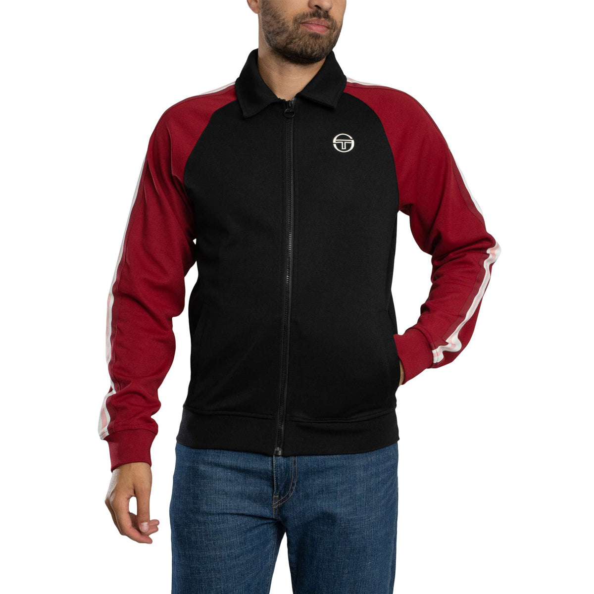 SERGIO TACCHINI RENSHAW TRACK TOP BLACK/GARDENIA