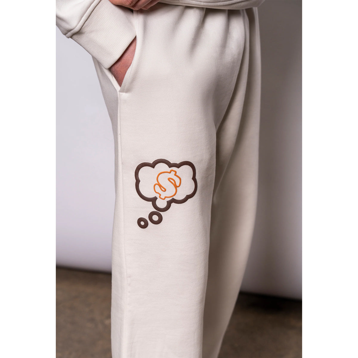 FRESH FLAVOURS RISE ECRU CREAM JOGGERS